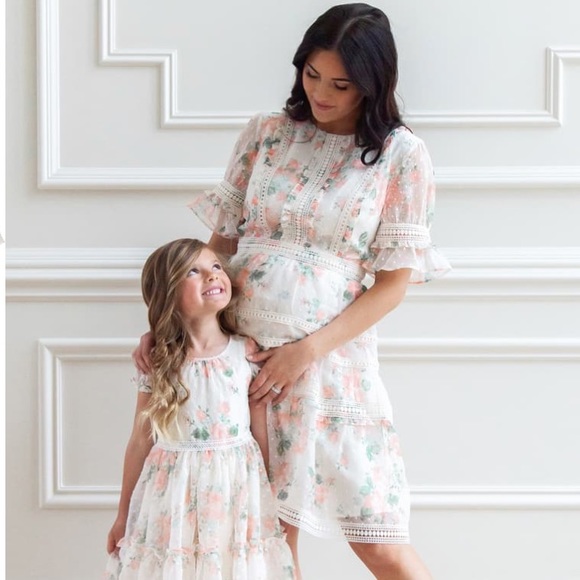 Rachel Parcell Mixed Lace Fit and Flare Dress NWT - Picture 3 of 3